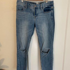Free People Distressed Skinny Jeans Size 28